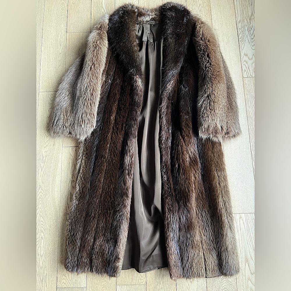 Authentic 80’s Vintage Fur long coat